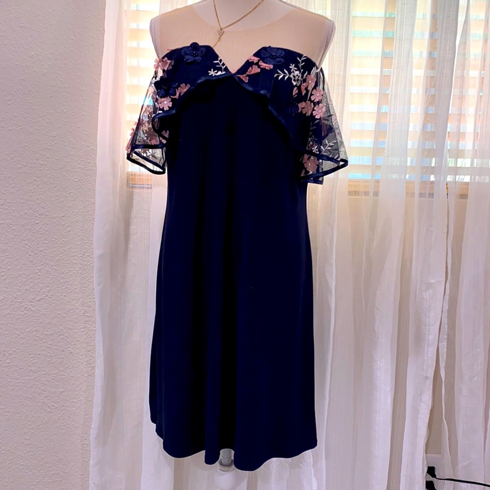 Msk navy blue dress